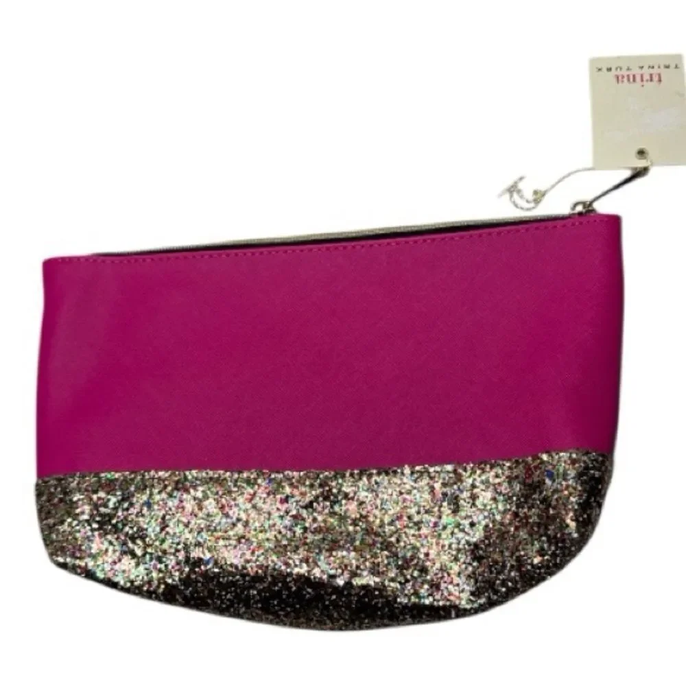 Trina Turk Glitter Cosmetic‎ Bag. NWT.